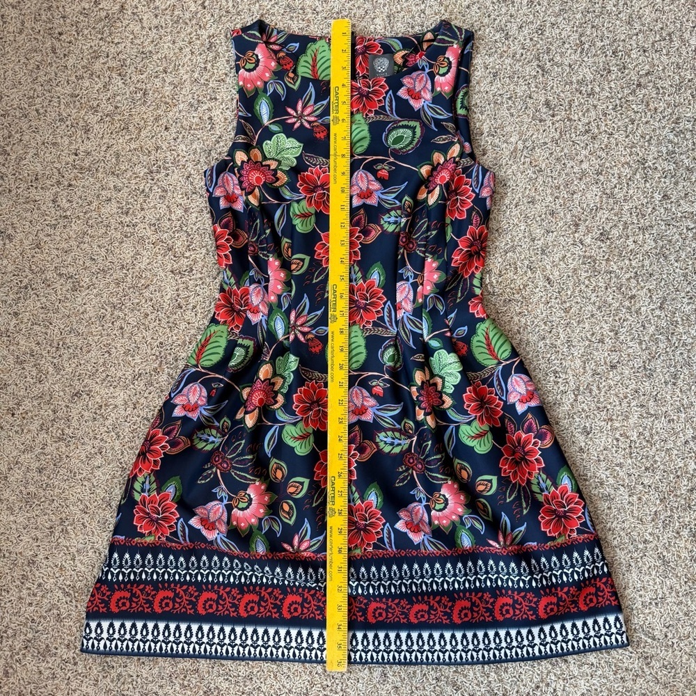 Vince Camuto Floral Sleeveless Scuba Fit & Flare Dress, Size 10 - Picture 14 of 17